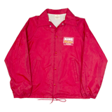 AUBURN SPORTSWEAR King Soopers Mens Coach Jacket Red 90s USA M