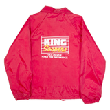 AUBURN SPORTSWEAR King Soopers Mens Coach Jacket Red 90s USA M