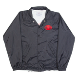 TRIMARK Mens Coach Jacket Black 90s USA S