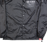 WANT VS NEED Mens Coach Jacket Black USA L
