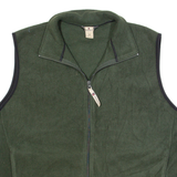 WOOLRICH Mens Fleece Gilet Green XL