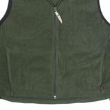 WOOLRICH Mens Fleece Gilet Green XL