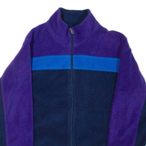 CATALINA Womens Fleece Jacket Blue Colourblock L