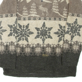 LIMITED SPORT 1/4 Zip Mens Fleece Jacket Brown S