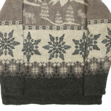 LIMITED SPORT 1/4 Zip Mens Fleece Jacket Brown S