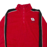 WINNERS CIRCLE 1/4 Zip Mens Fleece Jacket Red L