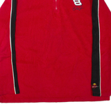 WINNERS CIRCLE 1/4 Zip Mens Fleece Jacket Red L