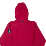 NAUTICA Lightweight Mens Track Jacket Red Nylon Hooded L