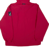 NAUTICA Lightweight Mens Track Jacket Red Nylon Hooded L