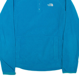 THE NORTH FACE 1/4 Zip Lightweight Womens Fleece Jacket Blue S