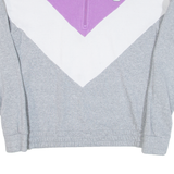 FILA Womens Sweatshirt Purple 1/4 Zip L