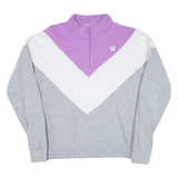 FILA Womens Sweatshirt Purple 1/4 Zip L