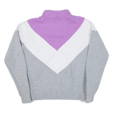 FILA Womens Sweatshirt Purple 1/4 Zip L