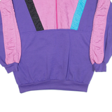 ASHLEY HILL Womens Sweatshirt Purple 1/4 Zip M