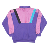 ASHLEY HILL Womens Sweatshirt Purple 1/4 Zip M