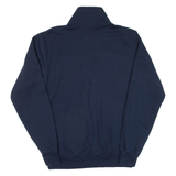 CHAMPION Mens Sweatshirt Blue 1/4 Zip S