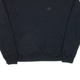 CHAMPION Womens Sweatshirt Black S