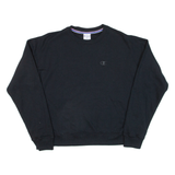 CHAMPION Womens Sweatshirt Black S