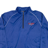 CHASE AUTHENTICS Mens Sweatshirt Blue 1/4 Zip USA XL