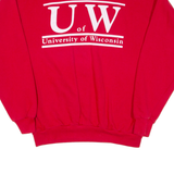 SANTEE University Of Wisconsin Mens Sweatshirt Red USA L