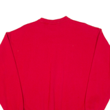 SANTEE University Of Wisconsin Mens Sweatshirt Red USA L