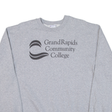 CHAMPION Grand Rapids Community College Mens Sweatshirt Grey USA L