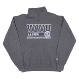 CHAMPION Western Washington University Mens Sweatshirt Grey 1/4 Zip USA L