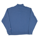 CHAMPION Mens Sweatshirt Blue 1/4 Zip L