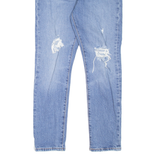 LEVI'S 501S Jeans Distressed Womens Blue Skinny Straight Stone Wash W28 L28