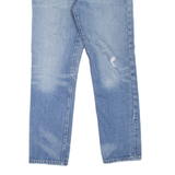LEVI'S 501CT Jeans Distressed Womens Blue Regular Tapered W30 L27