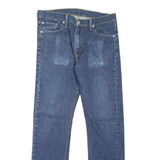 LEVI'S 513 Jeans Mens Blue Slim Straight Stone Wash W33 L32