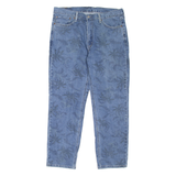 LEVI'S 541 Jeans Palm Tree Print Mens Blue Athletic Tapered W36 L30