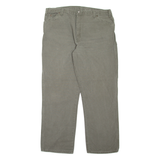 DICKIES Carpenter Workwear Mens Jeans Green Relaxed Tapered W40 L32