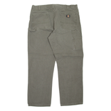 DICKIES Carpenter Workwear Mens Jeans Green Relaxed Tapered W40 L32