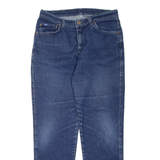 LEE Womens Jeans Blue Regular Mom Stone Wash W32 L30