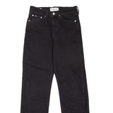 CALVIN KLEIN JEANS High Rise Womens Jeans Black Regular Straight W26 L30