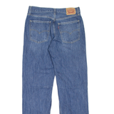 LEVI'S Low Pro Distressed Womens Jeans Blue Regular Straight Stone Wash W27 L31