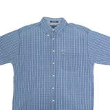 TOMMY HILFIGER Mens Shirt Blue Check L