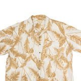 PANAMA JACK Mens Hawaiian Shirt White Crazy Pattern XL