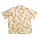 PANAMA JACK Mens Hawaiian Shirt White Crazy Pattern XL