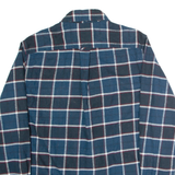 JACKS Mens Flannel Shirt Blue Check Long Sleeve L