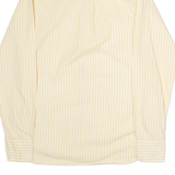 TOMMY HILFIGER Mens Shirt Yellow Striped Long Sleeve XS