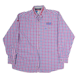 WRANGLER Mens Shirt Pink Check Long Sleeve M