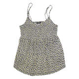 ONLY MATERNITY Y2K Womens Camisole Top Black V-Neck Sleeveless Floral M