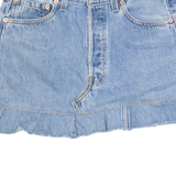 LEVI'S 501 Y2K Womens Mini Skirt Blue Short Denim S