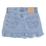 LEVI'S 501 Y2K Womens Mini Skirt Blue Short Denim S