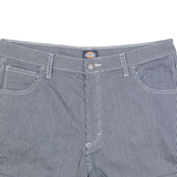DICKIES Womens Casual Shorts Blue Striped M W32