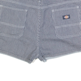 DICKIES Womens Casual Shorts Blue Striped M W32