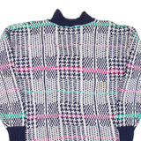 AMERICAN EAGLE Womens Patterned Jumper White Crazy Pattern 90s S