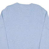 TOM TAILOR Mens Jumper Blue V-Neck Tight Knit M